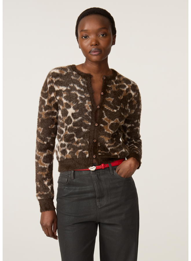 Vest Henry Brown Inky Leopard