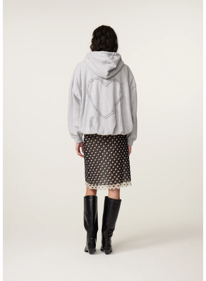 Hoodie Bubble Grey Melange