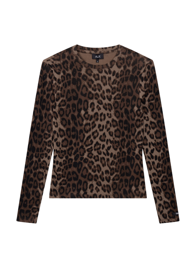 Top Knitted Rib Animal