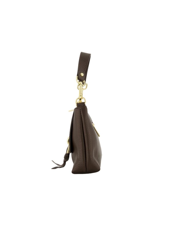 Jewelz tas Cosi Classic Grain Donkerbruin/Goudkleurig