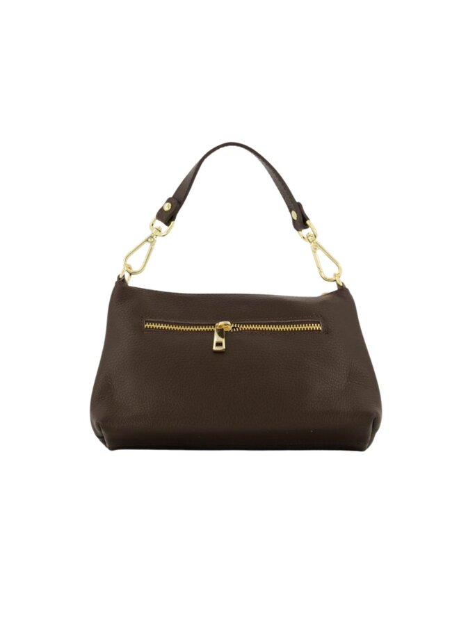 Jewelz tas Cosi Classic Grain Donkerbruin/Goudkleurig