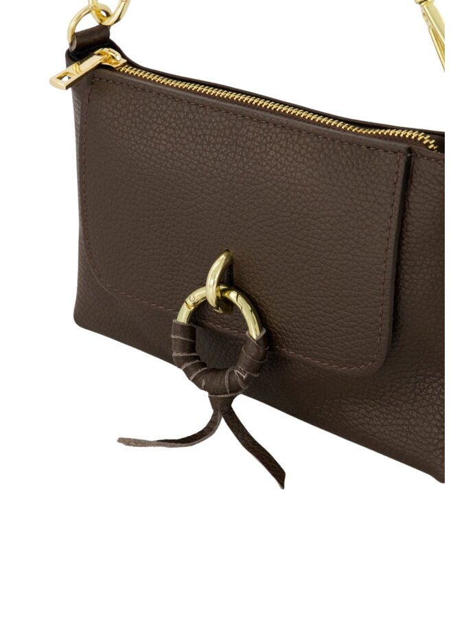 Jewelz tas Cosi Classic Grain Donkerbruin/Goudkleurig
