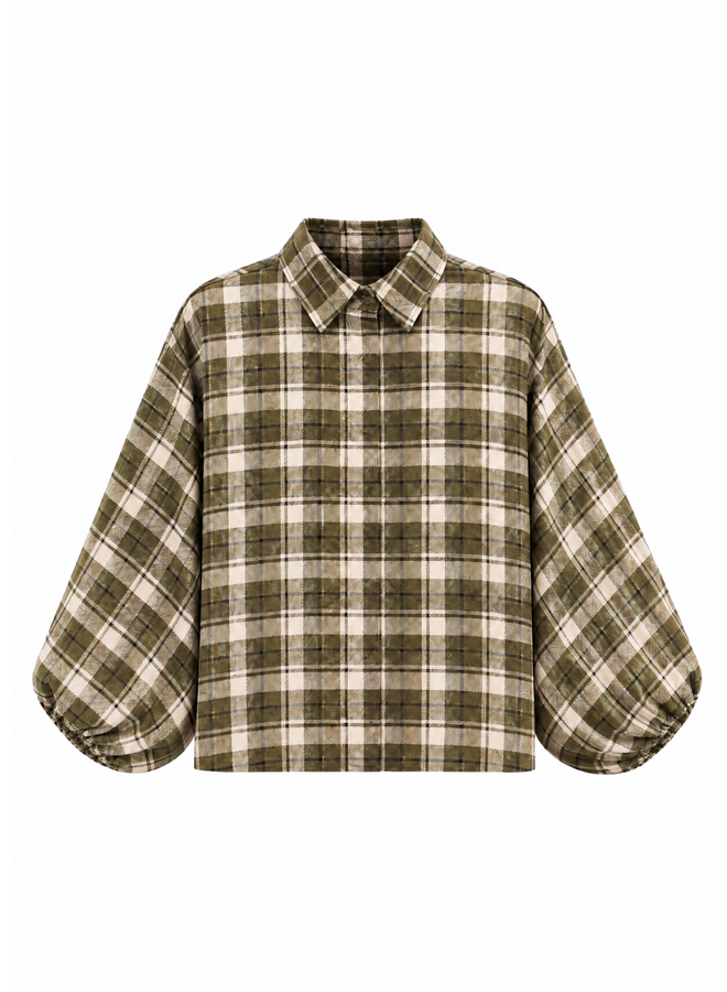 Blouse Noa Groen/Beige Onesize