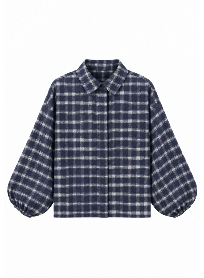 Blouse Noa Donkerblauw/Crème Onesize