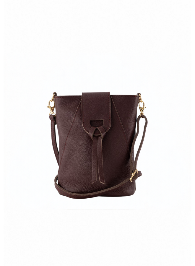 Jewelz tas Kendra Classic Grain Bordeaux/Goudkleurig