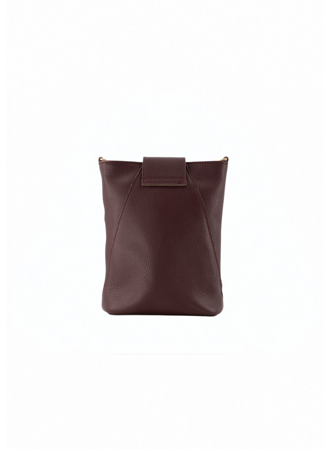Jewelz tas Kendra Classic Grain Bordeaux/Goudkleurig
