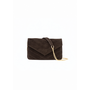 Jewelz tas Laurie Suède Donkerbruin/Goudkleurig