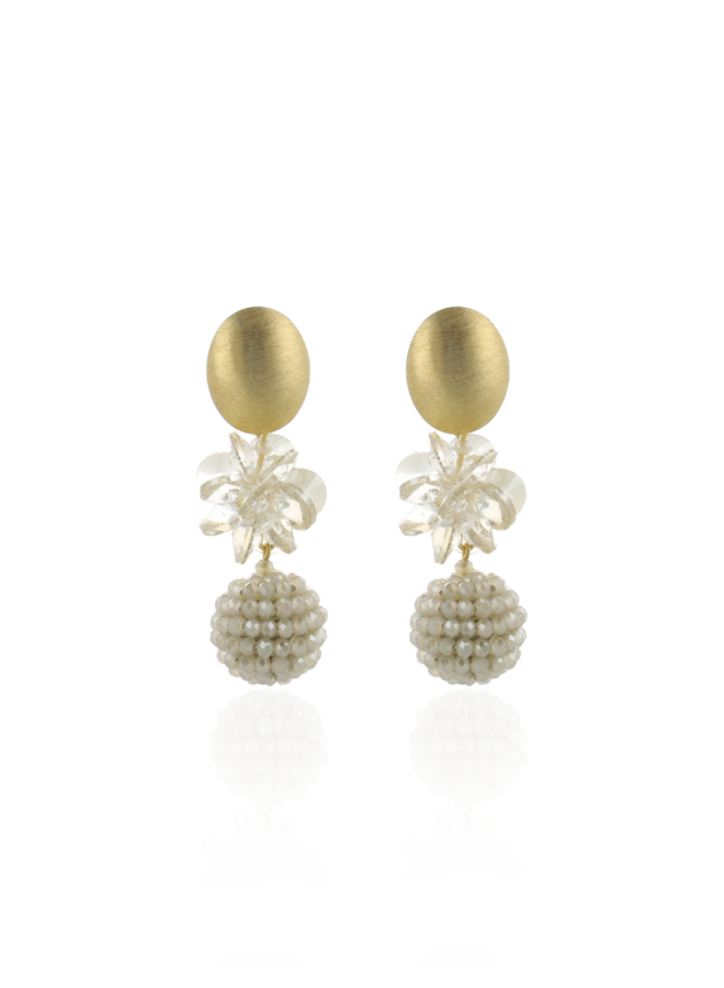 LOTT. oorbellen Zarela Wax/Goud Verguld