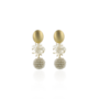 LOTT. oorbellen Zarela Wax/Goud Verguld