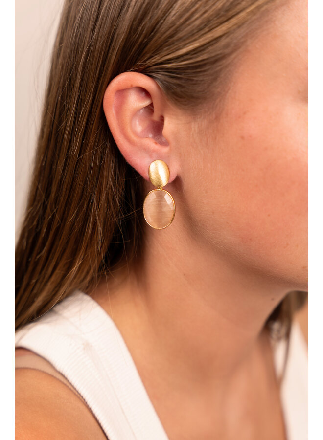 LOTT. oorbellen Giorgia S Champagne/Goud Verguld