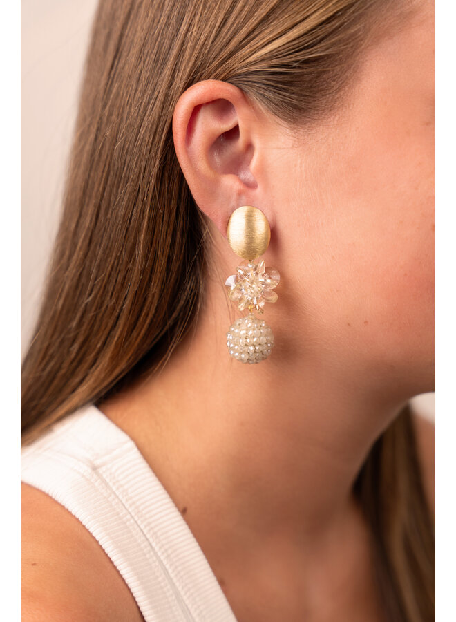 LOTT. oorbellen Zarela Wax/Goud Verguld