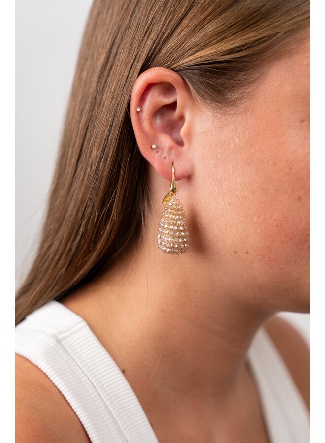 LOTT. oorbellen Amy XS Soft Champagne/Goud Verguld