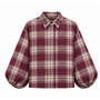 Blouse Kira Bordeaux/Caramel Onesize