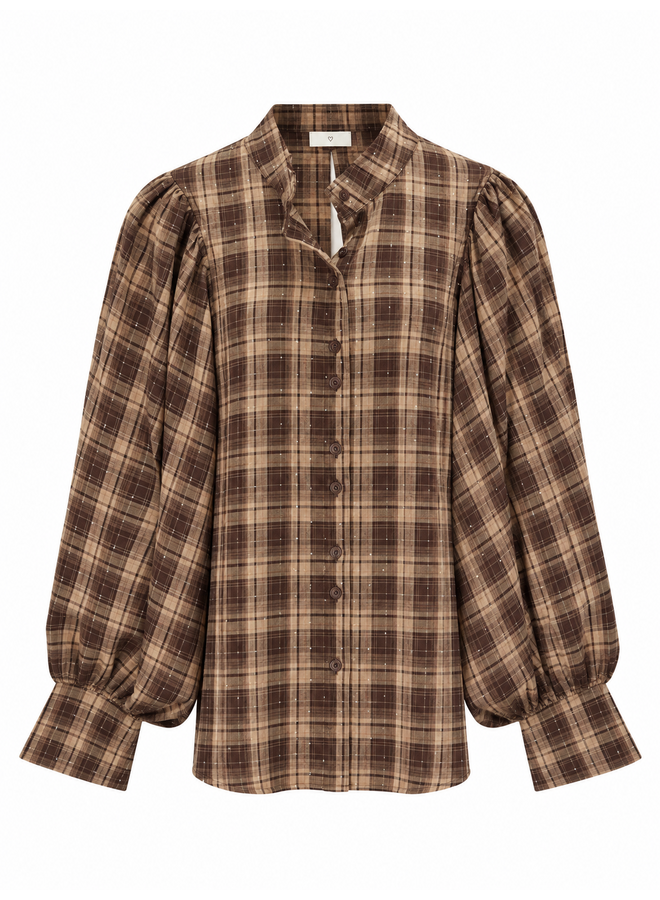 Blouse Silke Glitter Caramel