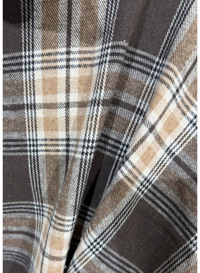Blouse Kira Donkerbruin/Caramel Onesize