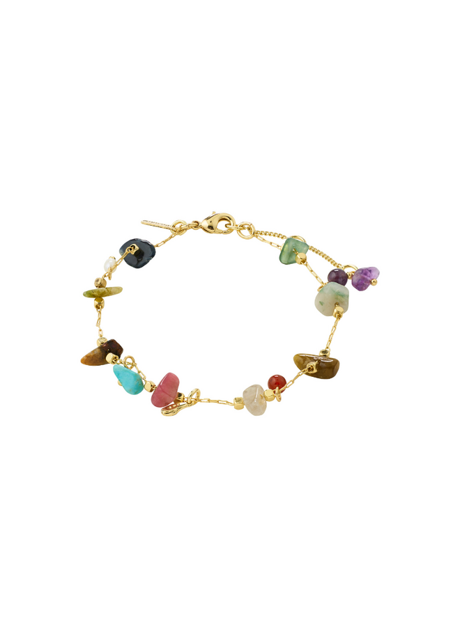 Pilgrim armband Here Multi/Goudkleurig