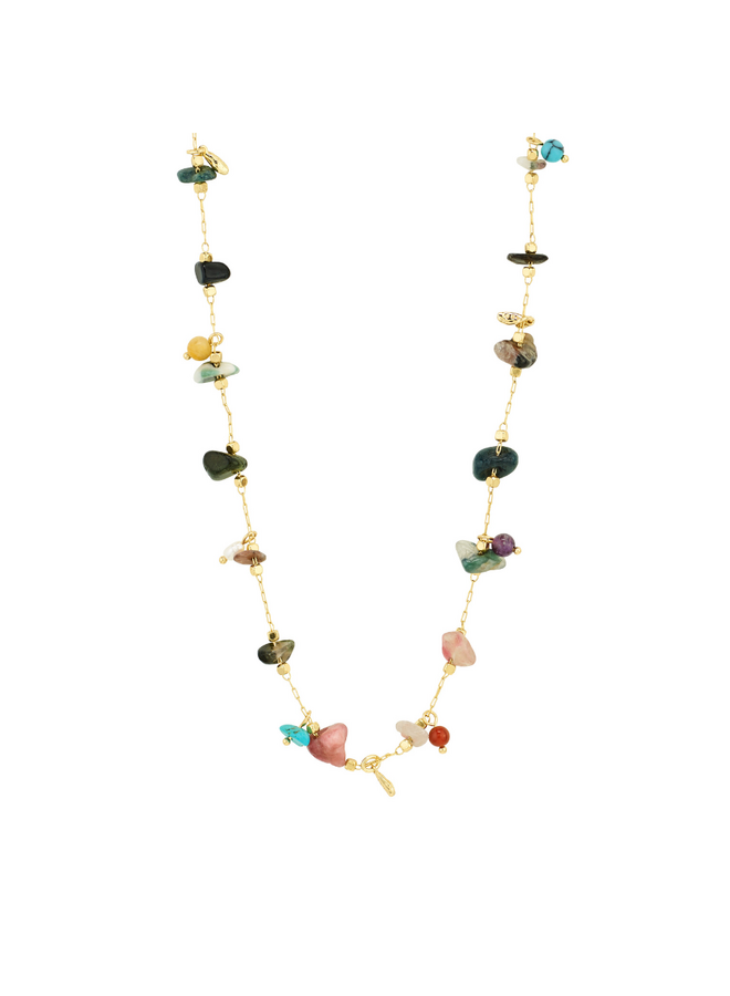 Pilgrim ketting Here Multi/Goudkleurig