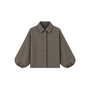 Blouse Noa Bruin Fijne Ruit Onesize
