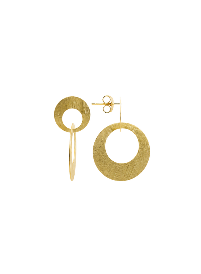 LOTT. oorbellen Double Charm S Goud Verguld