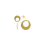 LOTT. oorbellen Double Charm S Goud Verguld