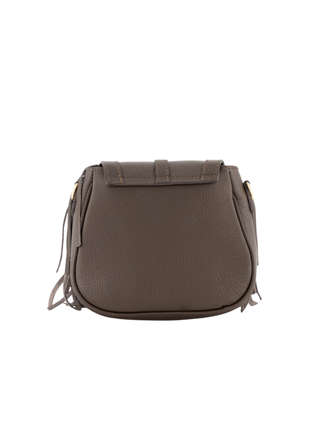 Jewelz tas Acri Classic Grain Donkerbruin/Goudkleurig