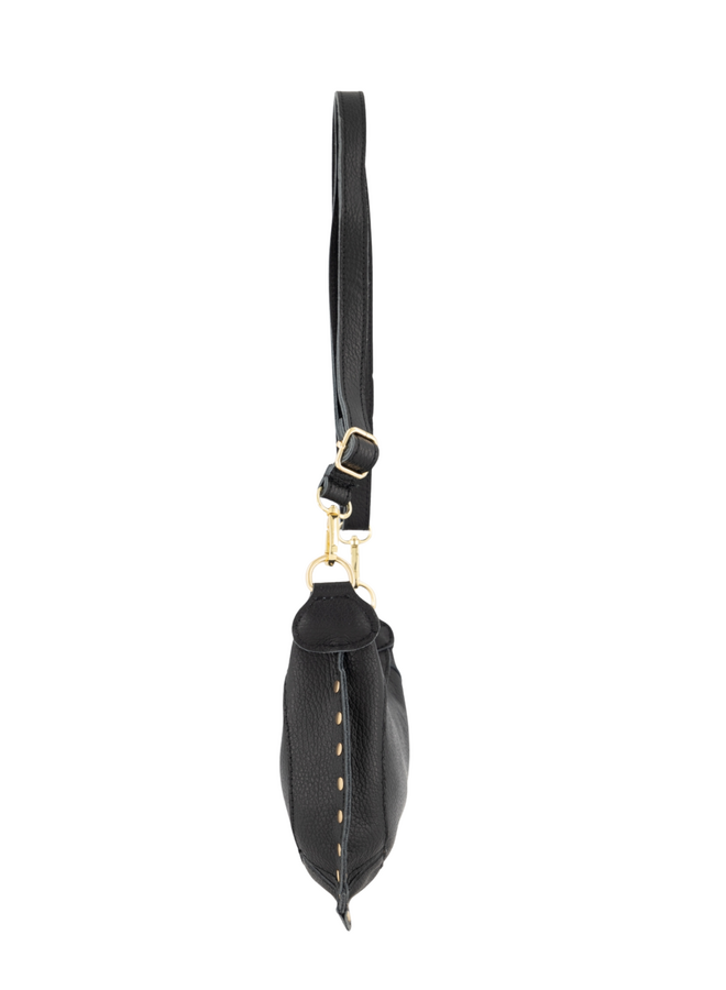 Jewelz tas Monica Classic Grain Zwart/Goudkleurig