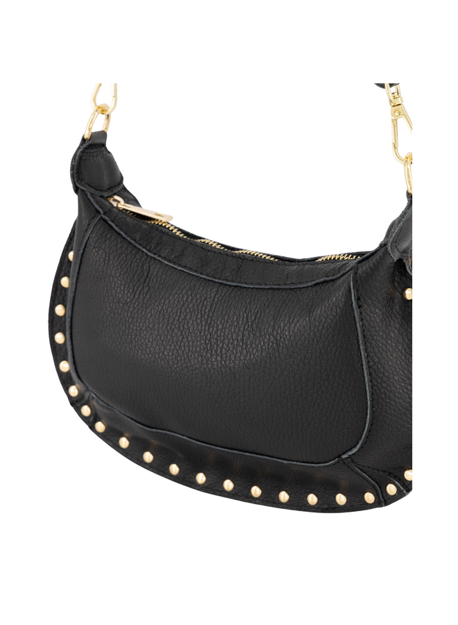 Jewelz tas Monica Classic Grain Zwart/Goudkleurig
