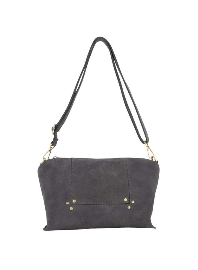 Jewelz tas Anne Suède Grijs/Goudkleurig
