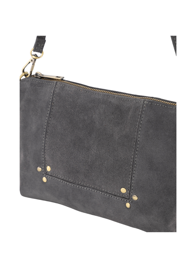 Jewelz tas Anne Suède Grijs/Goudkleurig