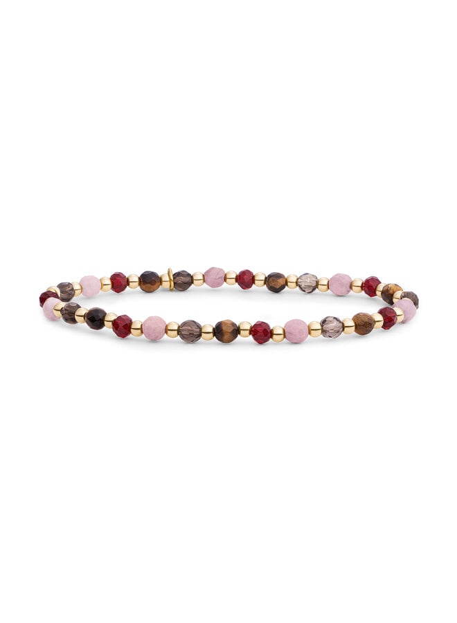 Sparkling Jewels armband Interstellar Multi Gem Goudkleurig