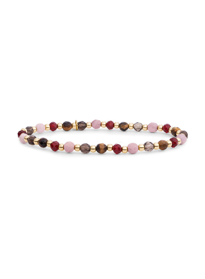 Sparkling Jewels armband Interstellar Multi Gem Goudkleurig