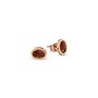 Melano Friends oorbellen Noemi Dark Brown Rosékleurig