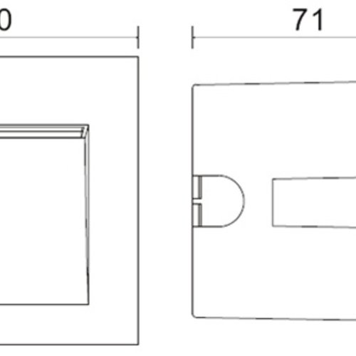 Tronix Wandlamp Marker Light | 15 x 2835 | 1 Watt | 90*90 | 2 jaar garantie