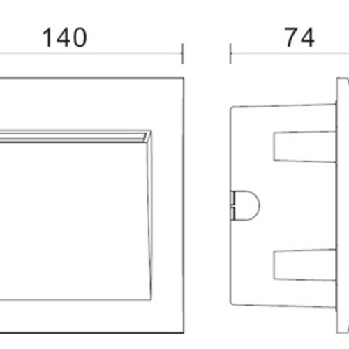 Tronix Marker Light | 15 x 2835 | 3 Watt | 140*140 | 2 jaar garantie