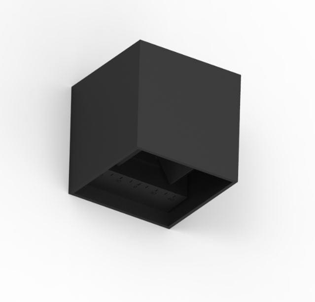 Saga abstract Duidelijk maken LED Wandlamp | Cube 10x10x10cm | Zwart | Up & Down | 6W | Dimbaar - LED  wandlampen voor de donkere ruimten. Heeft u ook van die donkere ruimtes die  niet optimaal
