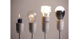 De verschillen tussen een gloeilamp, een spaarlamp en LED lampen