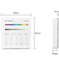 Mi-Light Smart Panel afstandsbediening 4-Zone RGB/RGBW | 2 jaar garantie