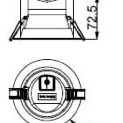 Tronix LED Downlight Inbouwspot ECO | 4000K | Inbouw maat 92mm | 10W | Dimbaar | 2 jaar garantie