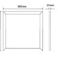 Tronix Niet Dimbaar LED Paneel | 60x60cm| Aanpasbaar & Instelbaar | 100L/W (2 jaar garantie)