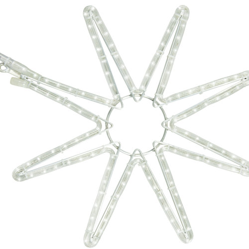 Tronix Motifs | 8 Point Star | 60x60cm Aluminium | White LED