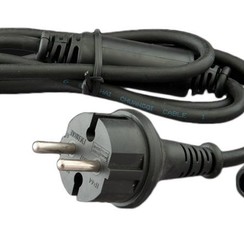 PS230 | Shuko power cable 1,5m | 6000 LED | black