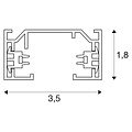 SLV Eenfase opbouwrail Wit 2m