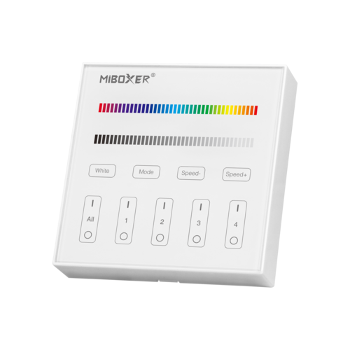 Mi-Light Smart Panel afstandsbediening 4-Zone RGB/RGBW | 2 jaar garantie