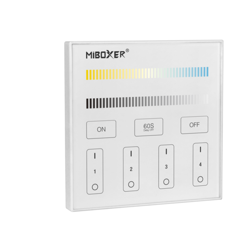 Mi-Light Adjust Smart Panel Afstandsbediening 4-Zone CCT | 2 jaar garantie