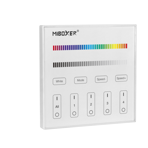 Mi-Light 4-Zone RGB/RGBW Smart Panel Afstandsbediening | 2 jaar garantie