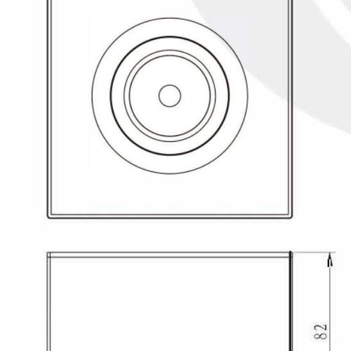 Tronix Ceiling Light | 9W | 40° | Flame dimming 2000~2800K | Black