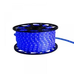 LED lichtslang | 230V | 50m | horizontaal | blauwe PVC