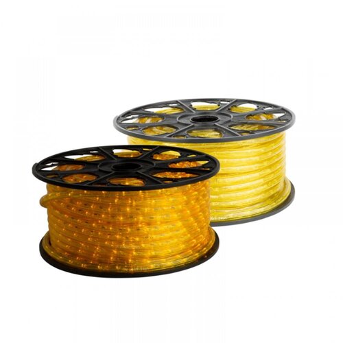Tronix LED lichtslang | 230V | 50m | horizontaal | gele PVC