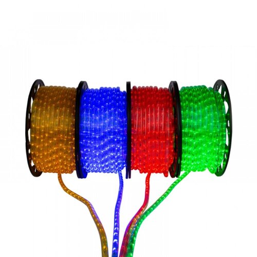 Tronix LED lichtslang | 230V | 50m | horizontaal | gele PVC