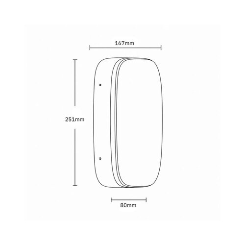 Tronix Wandlamp | 251*167mm | 7W | IP65 | 2700-3000K